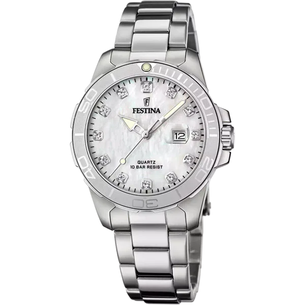 FESTINA DAMEN UHR BOYFRIEND COLLECTION F20503/1 EDELSTAHL ARMBAND