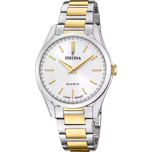 FESTINA DAMEN UHR MADEMOISELLE F20619/1 EDELSTAHL ARMBAND