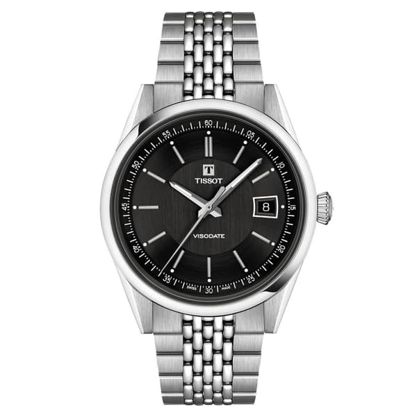 Tissot T1574071105100 Herrenuhr Automatik Visodate 39 mm Schwarz